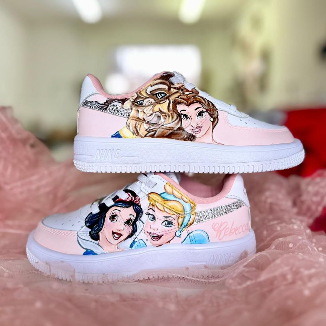 Scarpe Originali Nike Air Force 1 con Disegno Personalizzato