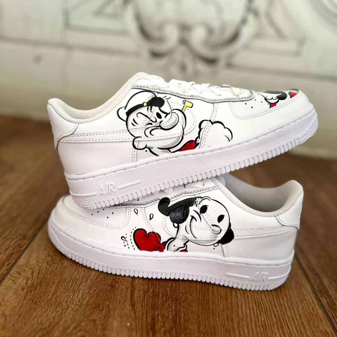 Scarpe Originali Nike Air Force 1 con Disegno Personalizzato