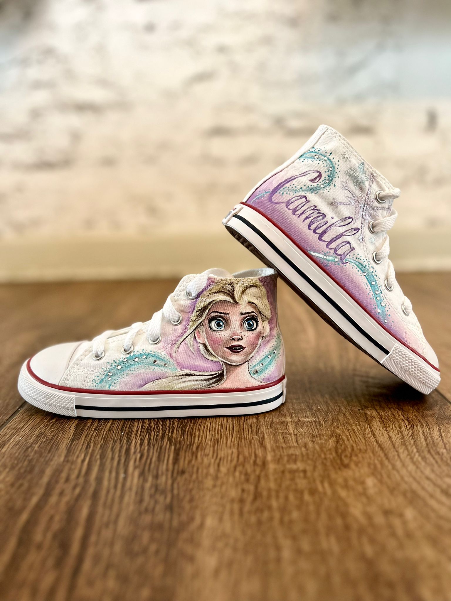 Scarpe Originali Converse All Star con Disegno Personalizzato