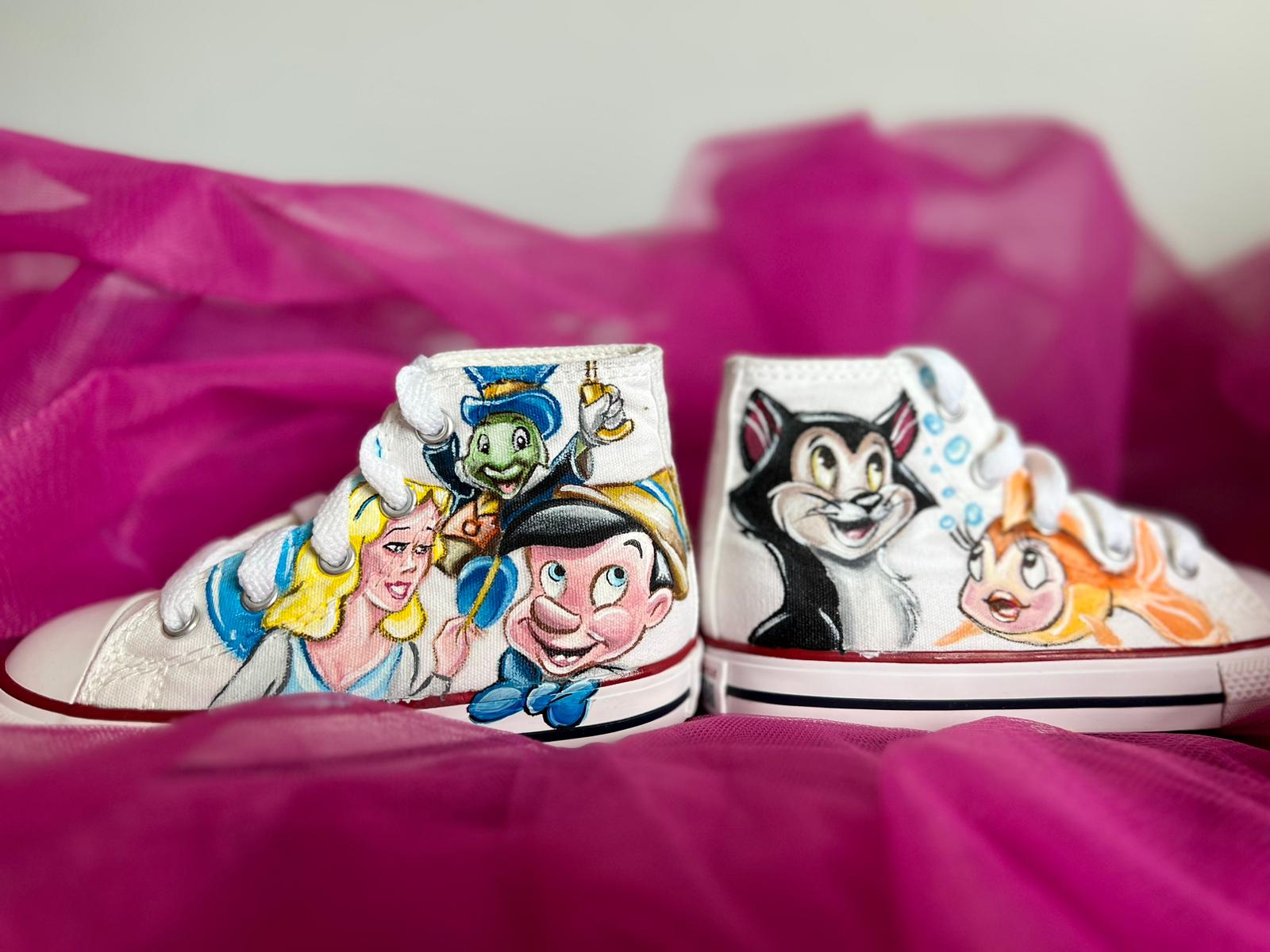 Scarpe Originali Converse All Star con Disegno Personalizzato