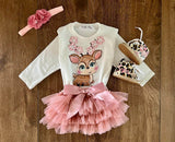 Gonna Neonata con coulotte a balze di tulle