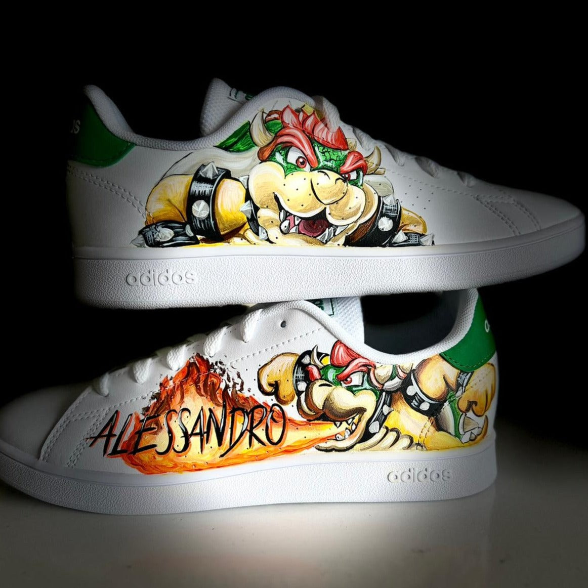 Scarpe Originali Adidas Stan Smith con lacci con Disegno Personalizzato