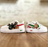 Scarpe Originali Nike Air Force 1 con Disegno Personalizzato