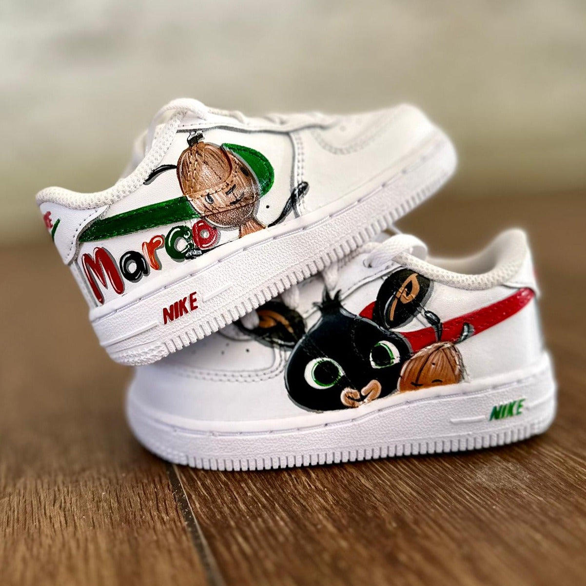 Scarpe Originali Nike Air Force 1 con Disegno Personalizzato