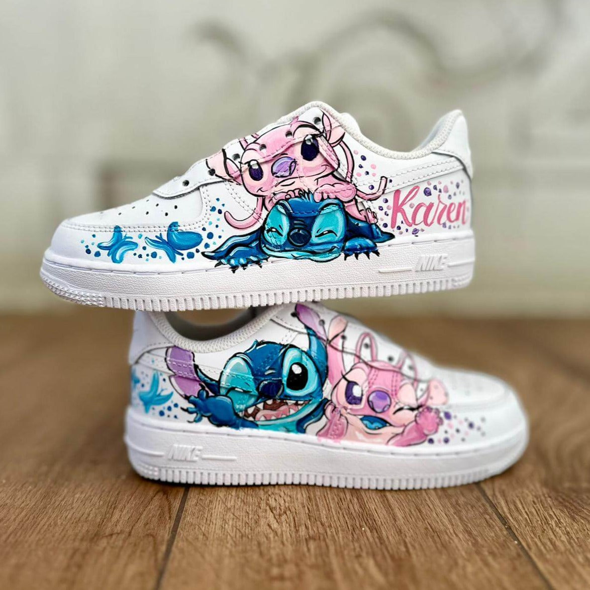 Scarpe Originali Nike Air Force 1 con Disegno Personalizzato