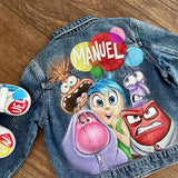 Giubbino in Jeans - Dipinto a Mano e Personalizzabile