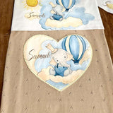 Copertina da Culla in Maglia di Cotone - Personalizzabile