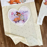 Copertina da Culla in Maglia di Cotone - Personalizzabile