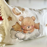 Cuscino da culla dipinto a mano - personalizzabile