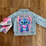 Giubbino in Jeans - Dipinto a Mano e Personalizzabile