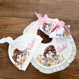 Scarpe + Bavaglio + Cappellino con Disegno Personalizzato