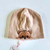 Cappellino bimba Orsetto dipinto a mano e personalizzabile