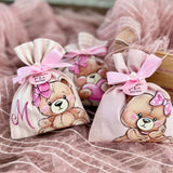 Bomboniera "sacchetto" personalizzata - dipinta a mano