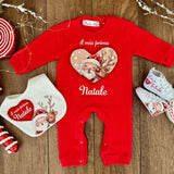 Tutina Neonato Babbo Natale e renna