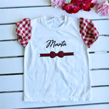T-shirt Fiocco - Fatta a mano con Nome