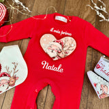 Tutina Neonato Babbo Natale e renna
