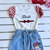 T-shirt Fiocco - Fatta a mano con Nome