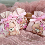 Bomboniera "sacchetto" personalizzata - dipinta a mano