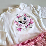 Body Minou +Gonna 18 mesi - dipinto a mano