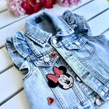 Gilet in jeans - Dipinto a mano e personalizzabile