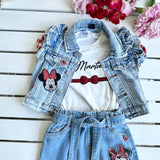 Gilet in jeans - Dipinto a mano e personalizzabile