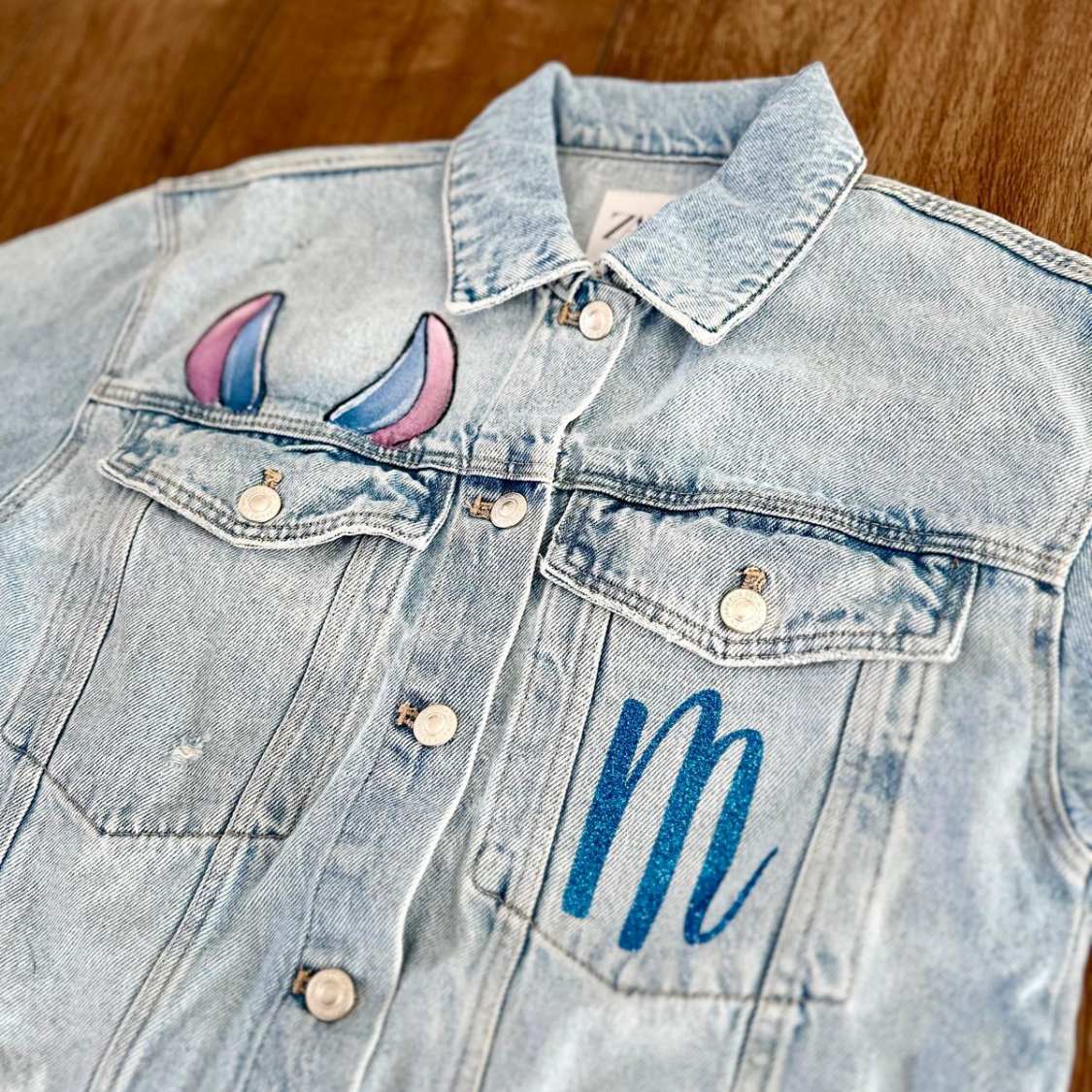 Painted Jean Jacket Giacca Di Jeans Dipinta A Mano Painted Jeans