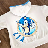 Felpa con zip e cappuccio e Disegno Personalizzato