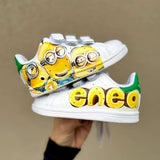 Scarpe Originali Adidas Stan Smith con strappi con Disegno Personalizzato