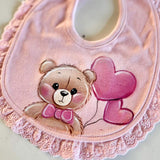 Bavaglio Orsetto rosa - personalizzabile