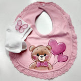 Bavaglio Orsetto rosa - personalizzabile