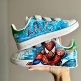 Scarpe Originali Adidas Stan Smith con strappi con Disegno Personalizzato