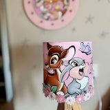 Lampada da cameretta dipinta a mano - personalizzabile