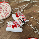 Scarpe da culla Minnie natalizia