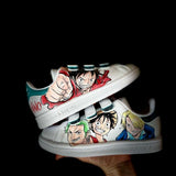 Scarpe Originali Adidas Stan Smith con strappi con Disegno Personalizzato