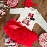 Scarpe da culla Minnie natalizia