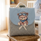 Zainetto Sartoriale celeste - con Disegno Personalizzato
