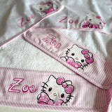 Set Asilo Rosa - sacca + bavaglio + asciugamano