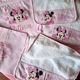 Set Asilo Rosa - sacca + bavaglio + asciugamano