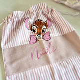 Set Asilo Rosa - sacca + bavaglio + asciugamano