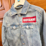 Giubbino in Jeans - Dipinto a Mano e Personalizzabile