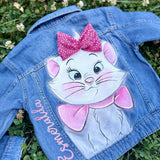 Giubbino in Jeans - Dipinto a Mano e Personalizzabile
