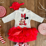 Set Neonata Minnie natalizia