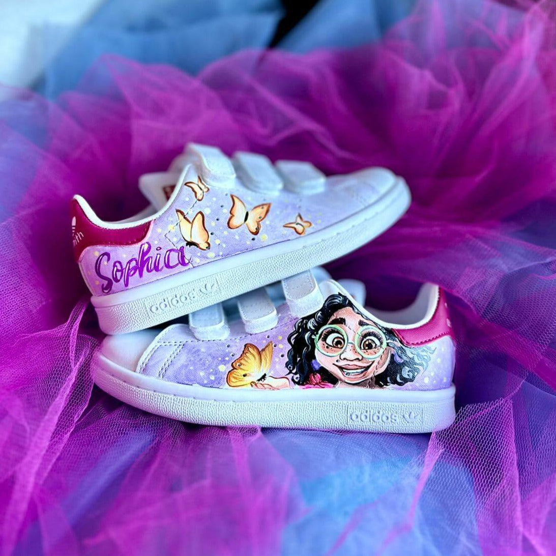 Scarpe Originali Adidas Stan Smith con strappi con Disegno