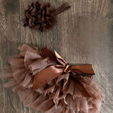 Body Orsetto + gonna 0/3 mesi - dipinto a mano