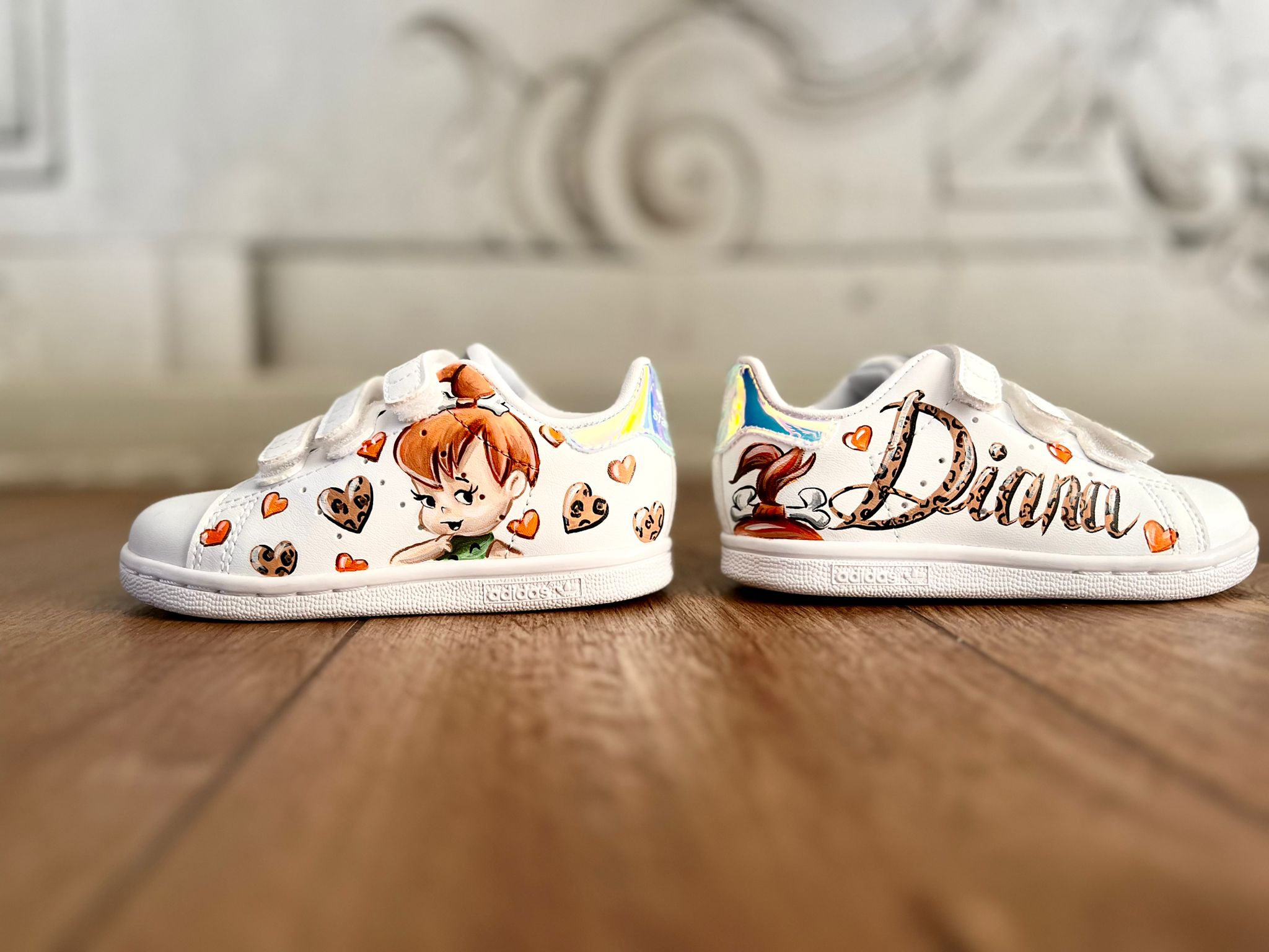 Scarpe Originali Adidas Stan Smith con strappi con Disegno